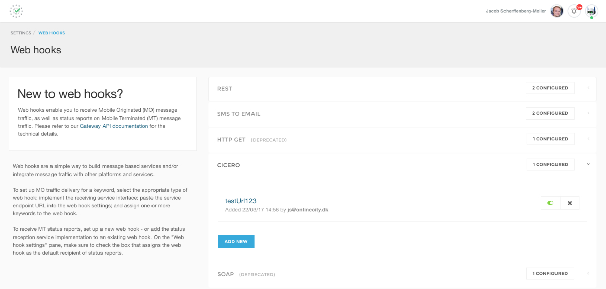 Cicerowebhook