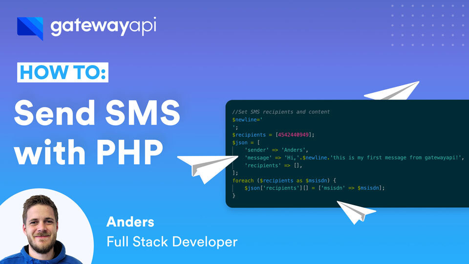 How to send SMS messages with PHP.